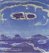 Ferdinand Hodler, Monch und Jungfrau im Mondschein